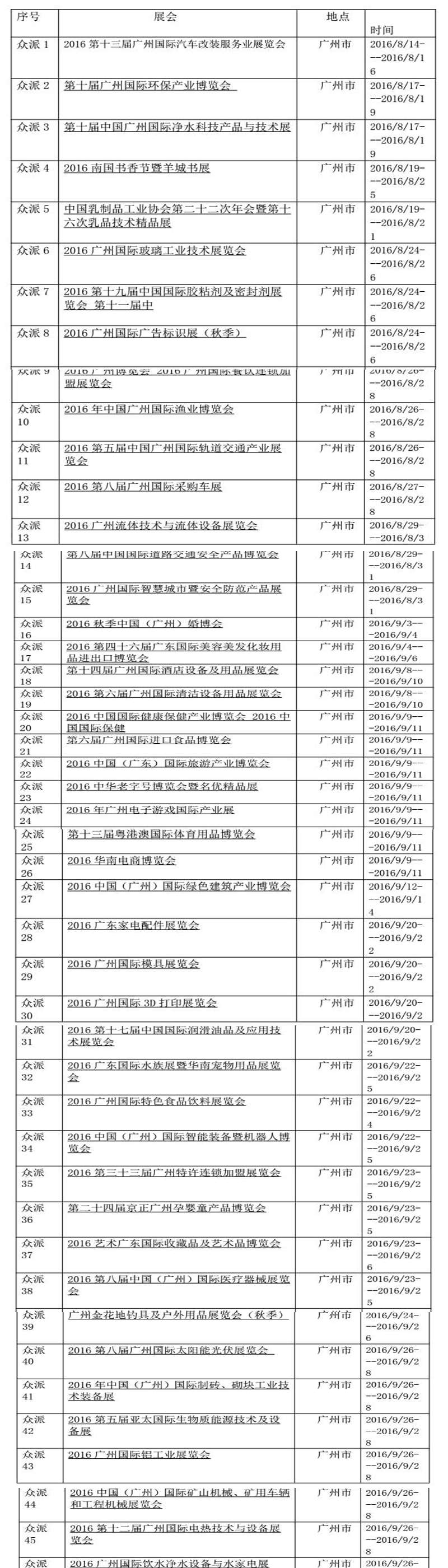 眾派2016展覽搭建合作展會(huì)